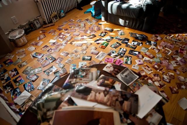 Family photos soaked with flood water dry out in the OtaÃ±o home in Sheepshead Bay